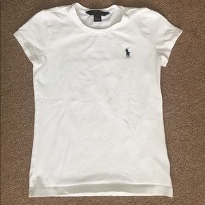 Girls Polo Tee Shirt white