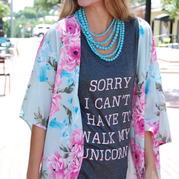 Last one! Medium Walk my unicorn sassy tee. - Picture 4 of 5