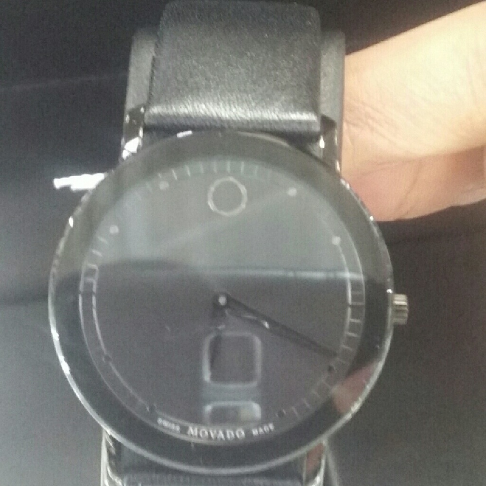 Black Movado Sapphire Bold WATCH HOT SELLER!!!