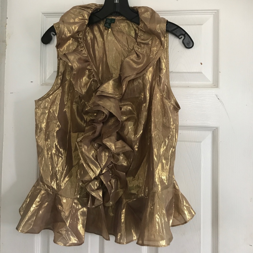 Ralph Lauren Indian Gold blouse