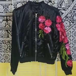 Black flowet jacket