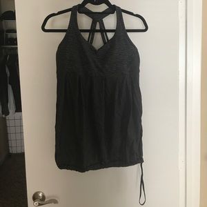 Lulu top with built-in sports bra