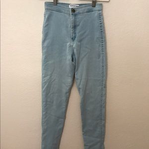 American Apparel high waisted skinny jeans