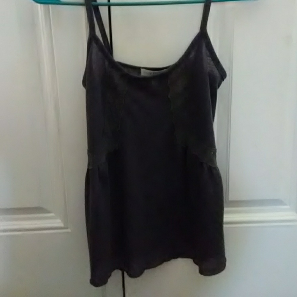 Lace grey tank top