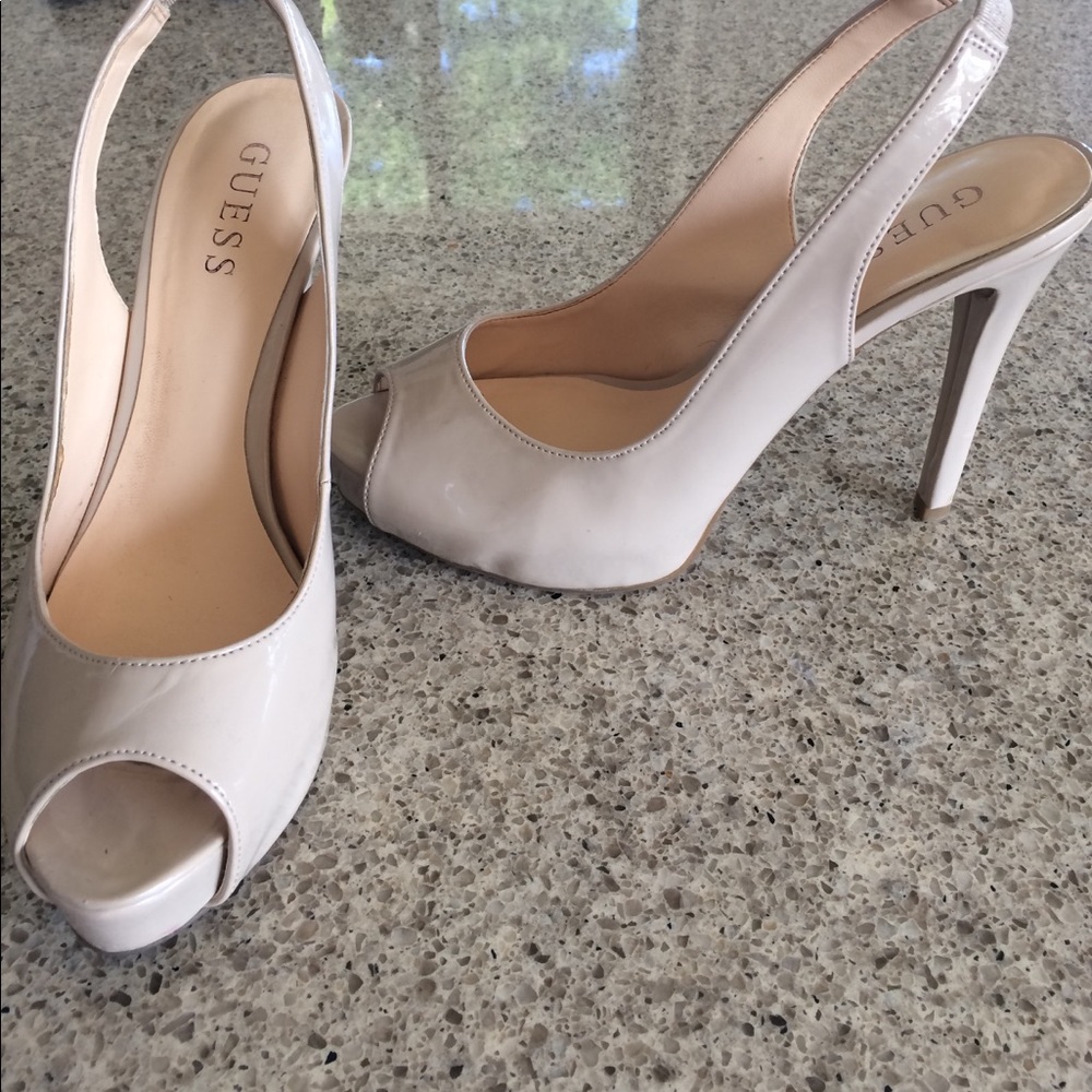 Guess peep-toe high heels