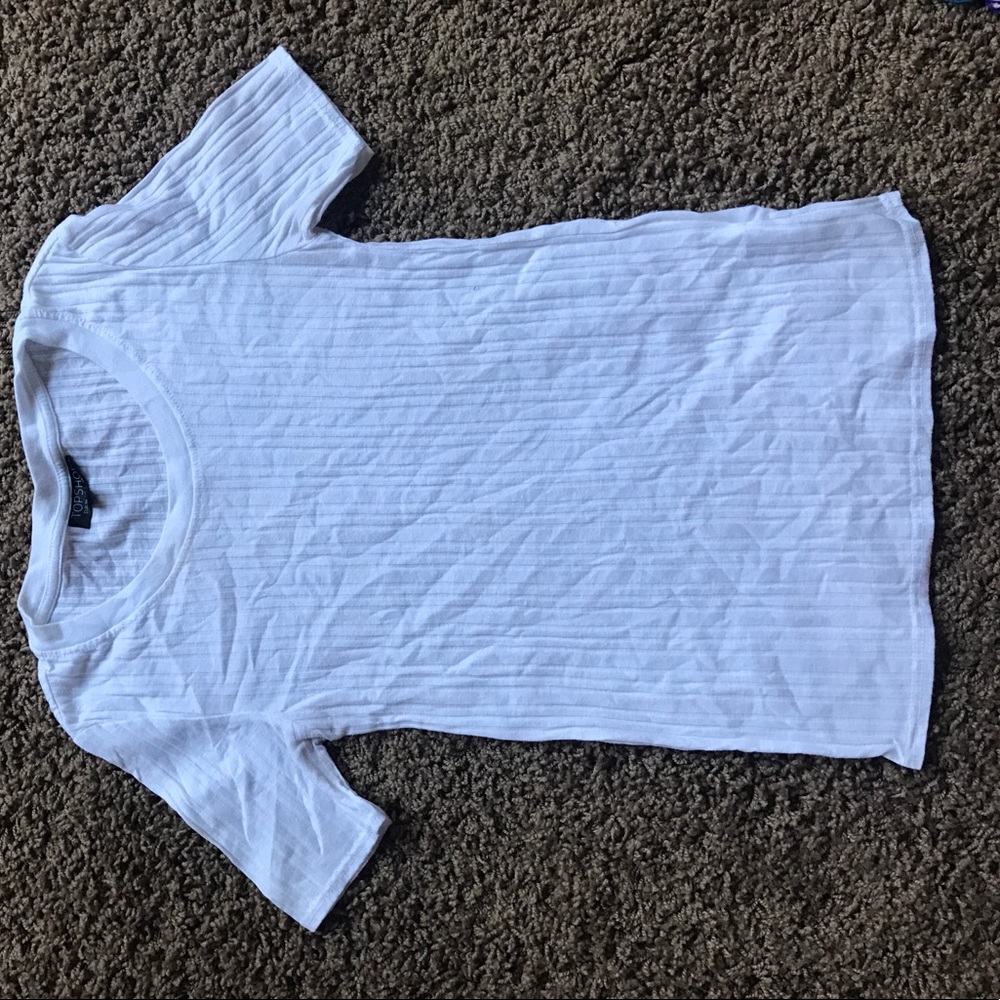 Topshop White Baby Tee