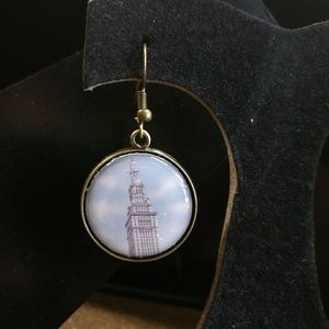 CLE Threads Jewelry - Cleveland Terminal Tower "Blue Sky" Earrings CLE Threads Jewelry - Cleveland Terminal Tower "Blue Sky" Earrings