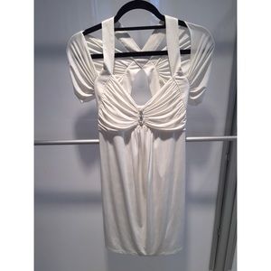 Brand NEW Faith Connexion white cap sleeve dress