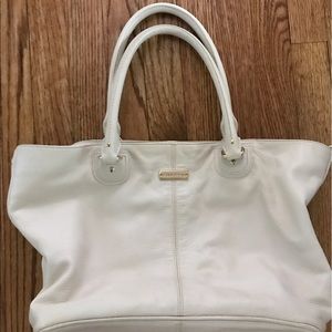 Cole haan vanilla leather bag