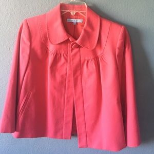 Fuchsia cropped suit jacket