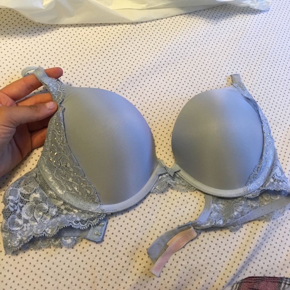 Lavender Sparkled Lacey VS Push-up Bra
