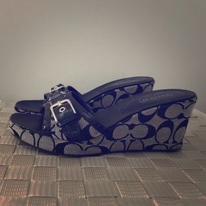 Coach slip on wedges
