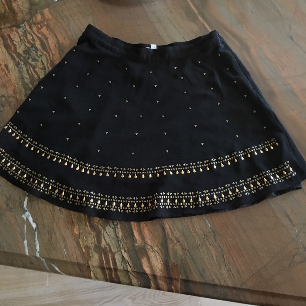 Black studded skirt