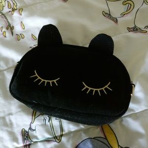 Lovely and Lush Black Velvet Cat Bag