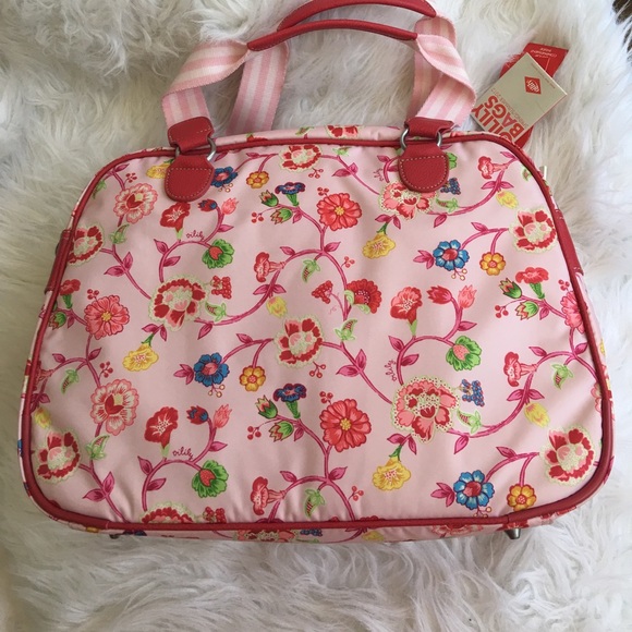 Oilily Light Rose Shoulder Tote - Picture 4 of 5