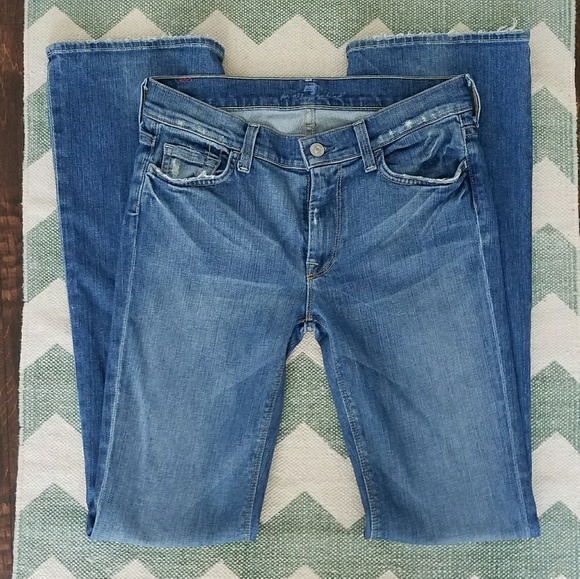 7 For All Mankind Denim - {7 for all mankind} high waisted boot cut jeans