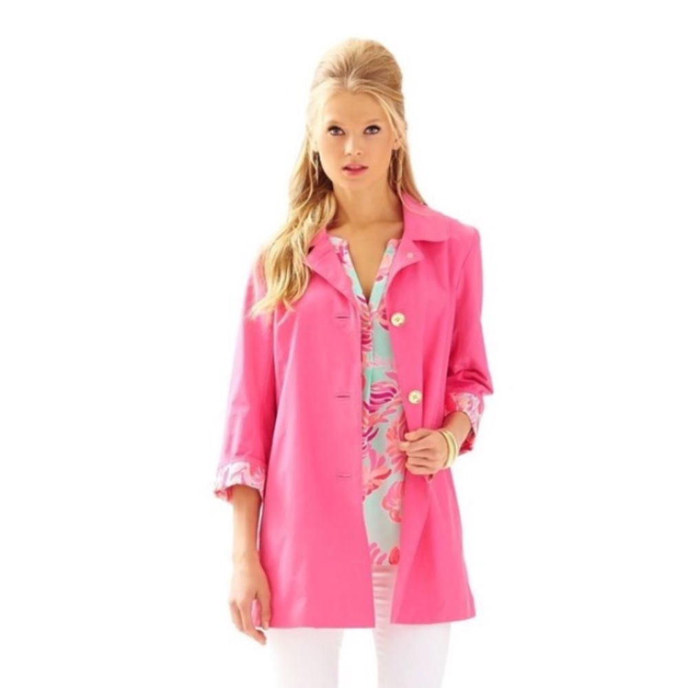 Lilly Pulitzer Palm Beach Swing Jacket Flamingo