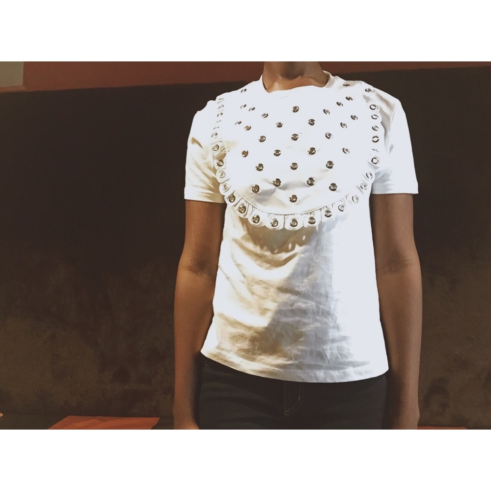 SOLD RED Valentino White Cotton Blouse