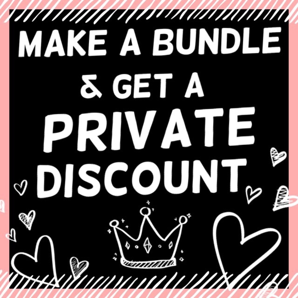 ADD YOUR LIKES TO A BUNDLE & I'LL GIVE YOU A DEAL