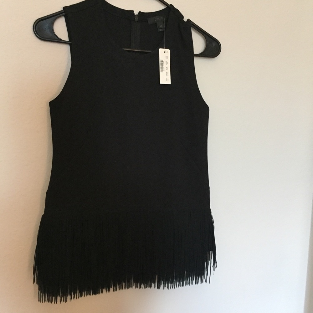 Jcrew Knit Top with Fringe