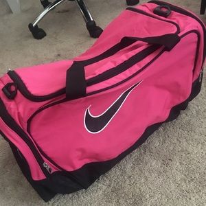 NIKE Large Pink Duffel Bag