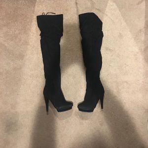 Steve Madden Thigh High Black Boots