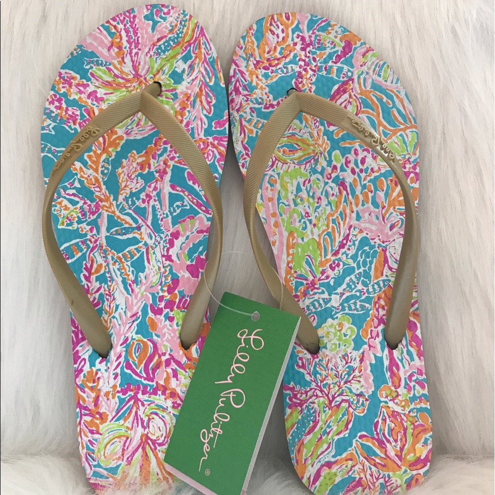 Lilly Pulitzer Flip-Flop (Scuba to Cuba)