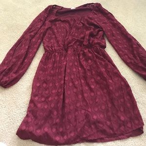 Super cute maroon dress!!!