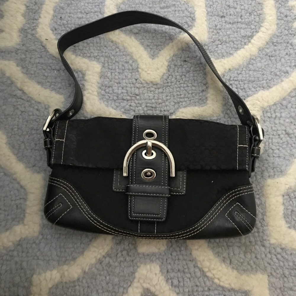 Small black coach purse