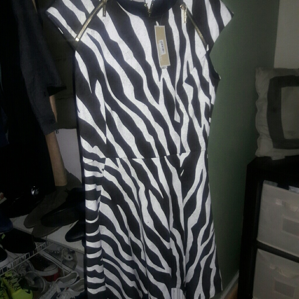 nwt mk zebra print dress