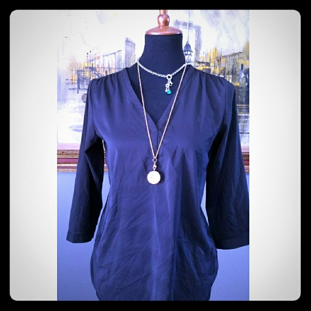 🎀 The Limited 🎀 Chic Sheer Black Blouse XS!