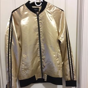 Gold Forever 21 Track Jacket