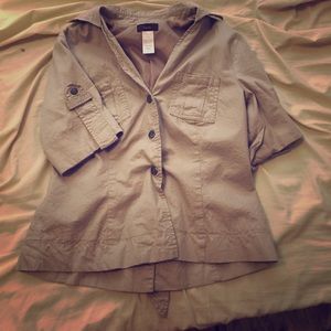 Short Sleeve Business Casual Button Shirt