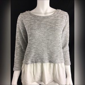 Anthropologie Postmark Split Tie Back Sweater