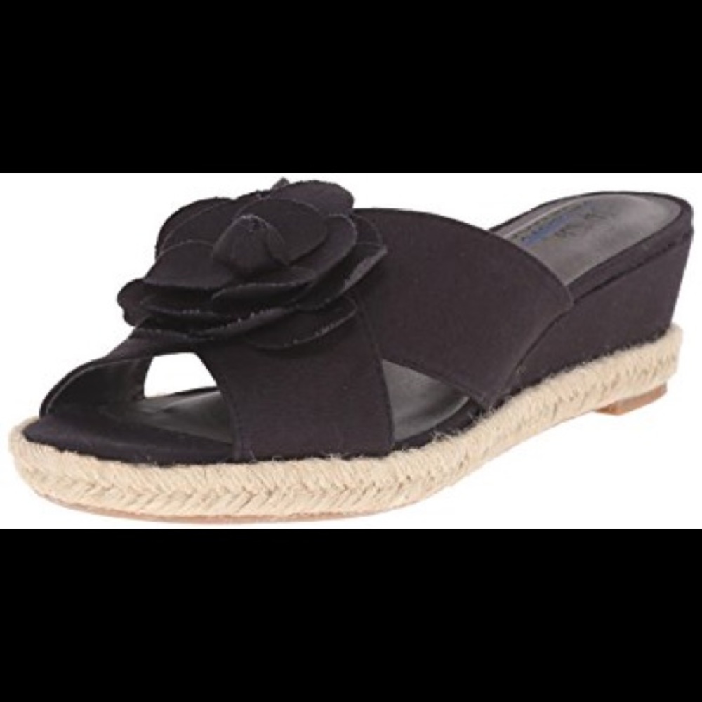 New Life Stride Black Omega Sandals Memory Foam 8