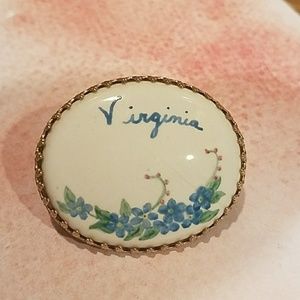 Vintage "Virginia" pin