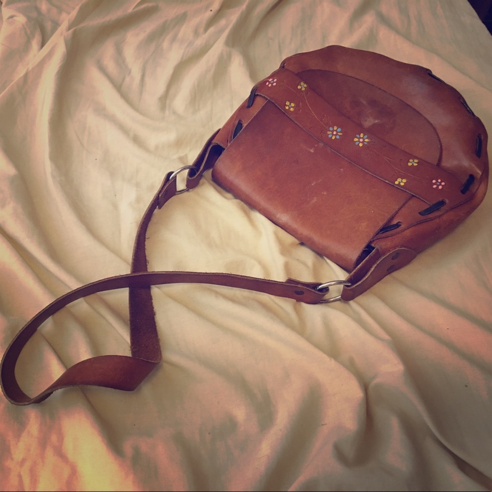 Hand made leather purse