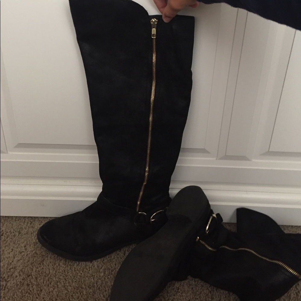 Mossimo Black Over the Knee Boots