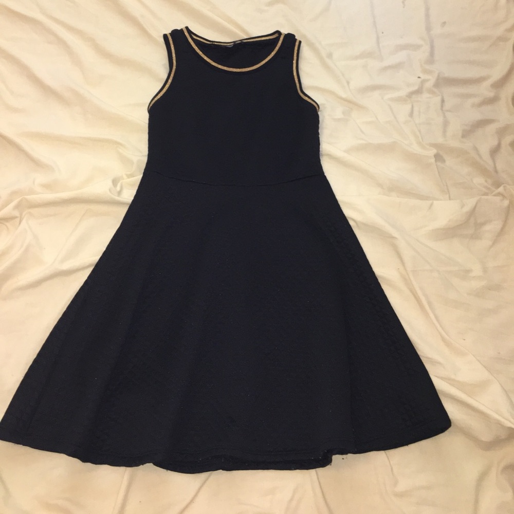 Black Dress With Gold Detail