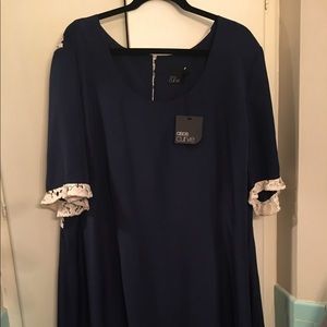 ASOS Curve Ruffled Hem dress