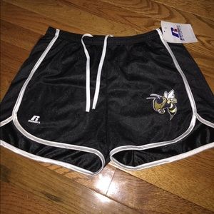 Brand new Russell yellow jacket shorts