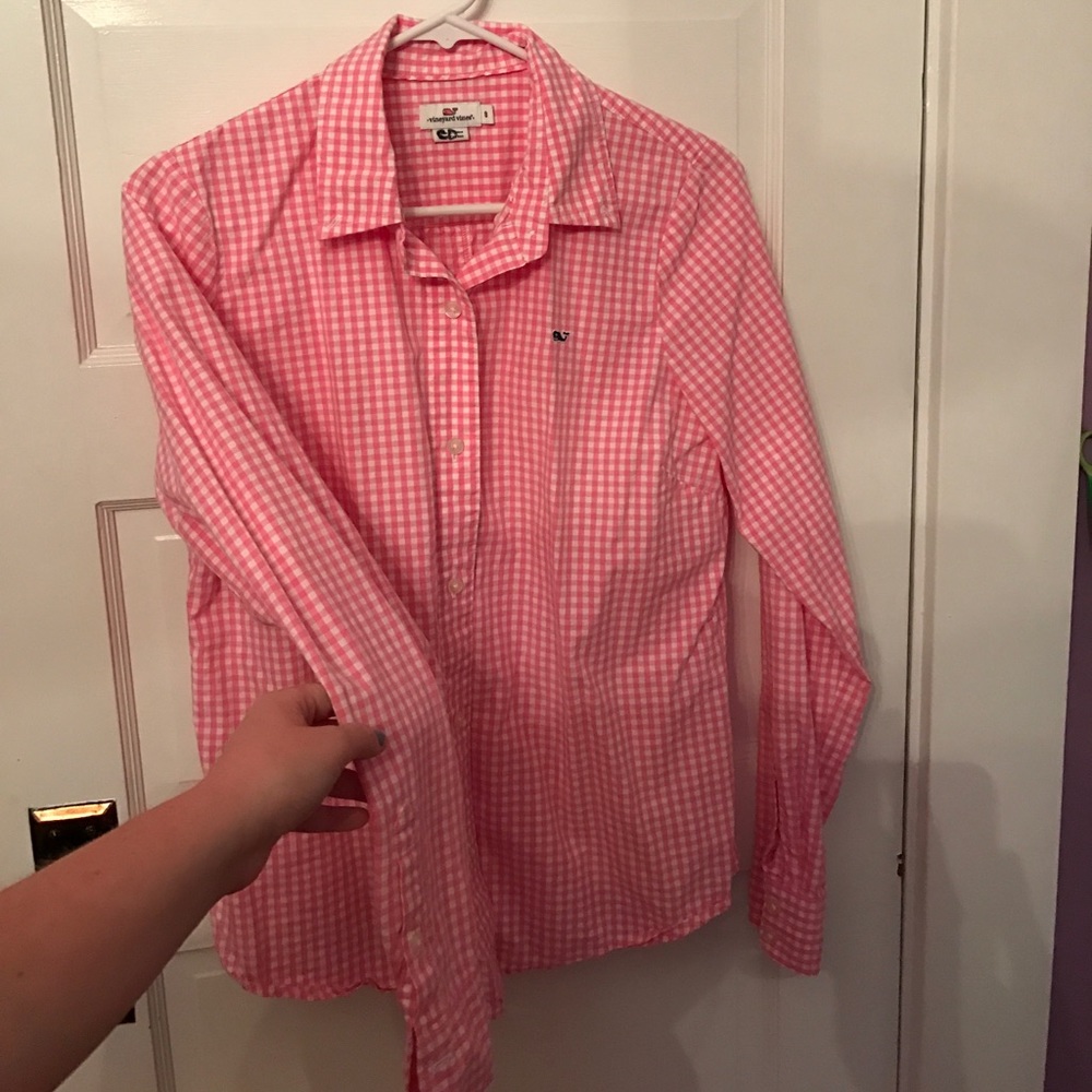 Vineyard vines gingham button down