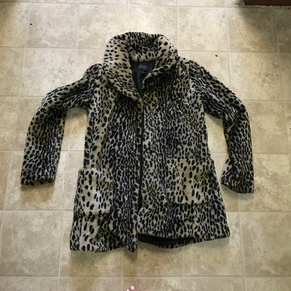 Leopard print festival coat