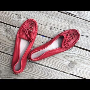 Zara Rhinestone Ruby flats EU 41