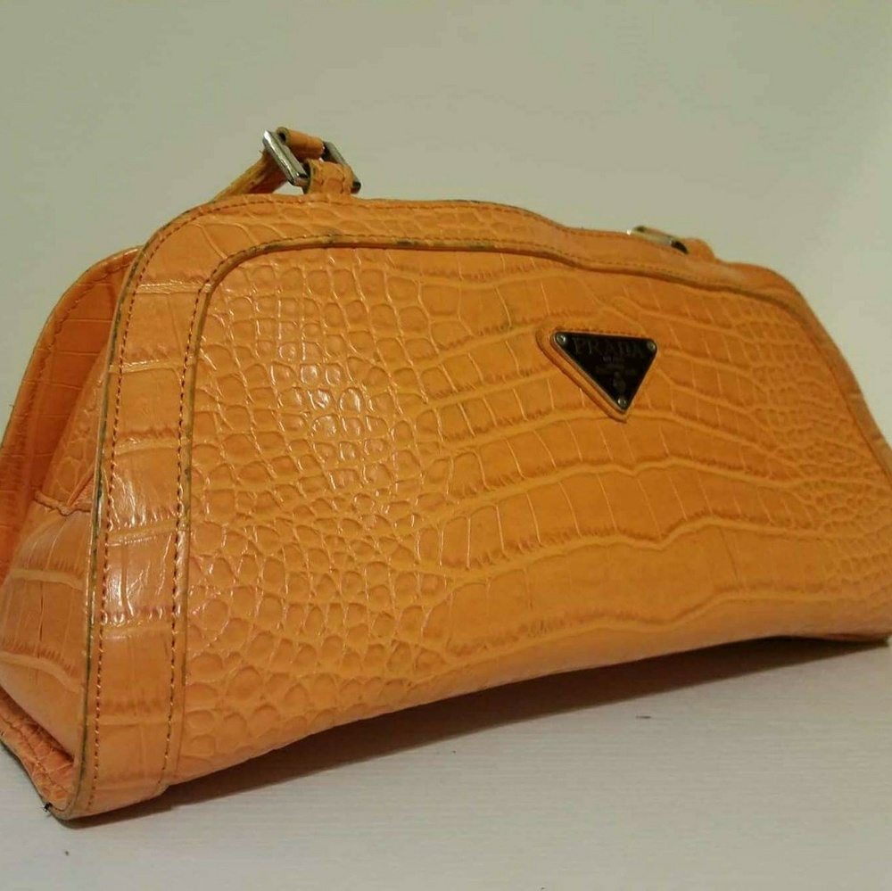 Orange Prada Handbag