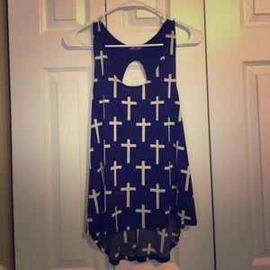 Cross tank top