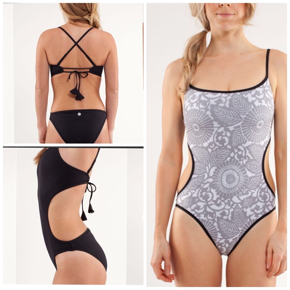 Lululemon Heatwave Monokini Black/Beachy Floral