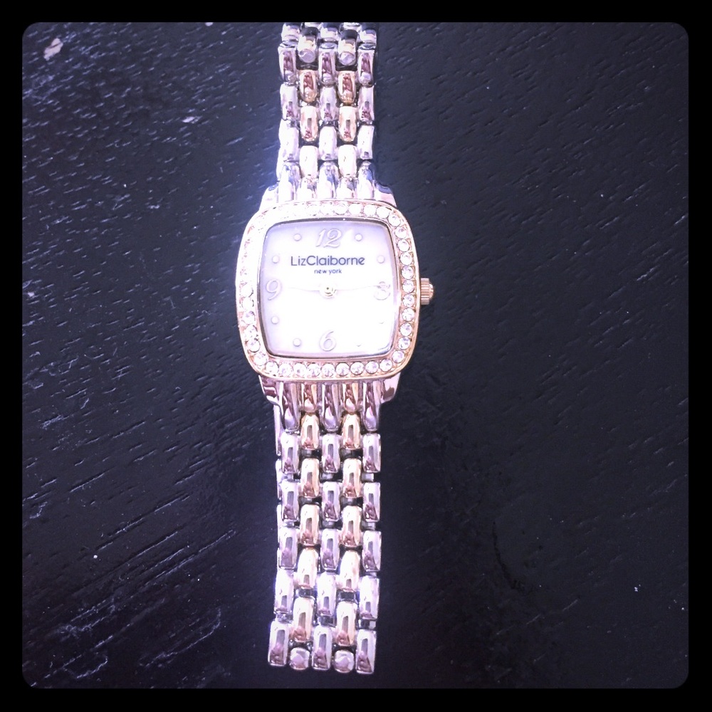 Price drop! Liz Claiborne gold and silver watch.