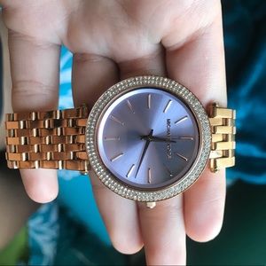 MK Darci Pave Rose Gold watch