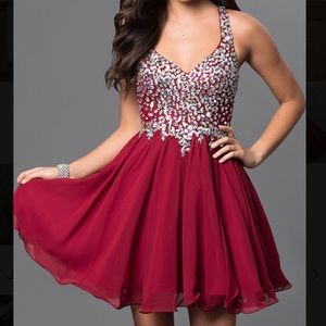 Formal red dress